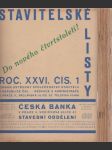 Stavitelské listy roč. XXVI. čísla 1-24 - náhled