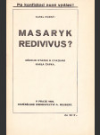 Masaryk redivivus? (Několik otázek k otázkám Karla Čapka) - náhled