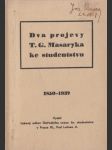 Dva projevy T. G. Masaryka ke studentstvu - náhled