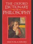 The Oxford Dictionary of Philosophy - náhled