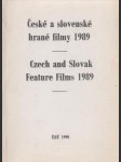 České a slovenské hrané filmy 1989 / Czech and Slovak Feature Films 1989 - náhled