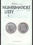 Numismatické listy 1/1993 - náhled