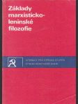 Základy marxisticko-leninské filosofie - náhled