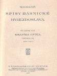 Hviezdoslavové sebrané spisy básnické.8. - náhled