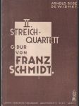 Franz Schmidt Streich Quartett II - náhled