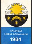 Kalendář lidove demokracie 1984 - náhled