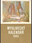 Myslivecký kalendář 1985 - náhled