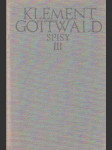 Klement Gotwald Spisy III - náhled