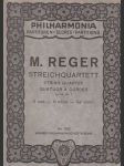 M. Reger String Quartet Quartuor a Cordes No 222 - náhled