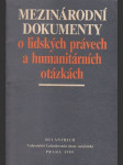 Mezinárodní dokumenty o lidských právech a humanitárních otázkách - náhled