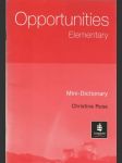 Opportunities Elementary, Mini-Dictionary - náhled