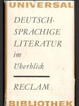 Deutsch-Sprachige Literatur in Uberblick (malý formát) - náhled