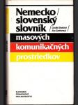 Nemecko - slovenský slovník masových komunikačných prostriedkov - náhled