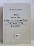 Nový slovník československých výtvarných umělců II. díl L-Ž - náhled