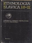 Ethnologia Slavica 10-11 - náhled