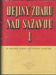 Dějiny Žďáru nad Sázavou I 1. část - náhled