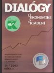 Dialógy o ekonomike a riadení 14- 2003 - náhled