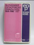 Slovenské ochotnícke divadlo 1830-1980 - náhled