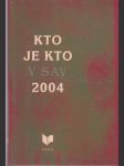 Kto je kto v SAV 2004 - náhled