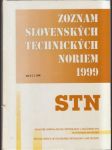 Zoznam slovenských technických noriem 1999 STN (veľký formát) - náhled