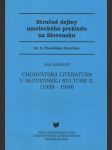 Chorvátska literatúra v slovenskej kultúre II. (veľký formát) - náhled