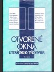 Otvorené okná literárneho týždenníka I. zväzok (väčší formát) - náhled