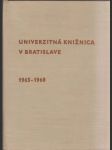 Univerzitná knižnica v Bratislave 1965-1968 - náhled
