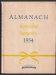 Almanach slovenskej literatúry 1954 - náhled