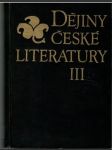 Dějiny české literatury III. (veľký formát) - náhled