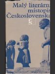 Malý literární místopis Československa - náhled