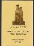 Archivum Ordinis sancti Pauli Primi Eremitae - náhled