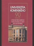 Univerzita Komenského 90 rokov vysokoškolského... - náhled
