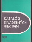 Katalóg divadelných hier 1984 - náhled