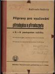 Přípravy pro vyučování přírodopisu a přírodozpytu - náhled