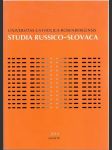 Studia russico- slovaca (veľký formát) - náhled