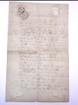 Smlouva rok 1856 chrudim + kolek - náhled