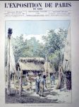 Oceloryt paříž 1889 le village canaque - náhled