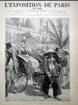 Oceloryt paříž 1889 orientální rikša - náhled
