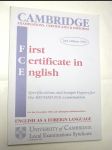Cambridge first certificate in english - náhled