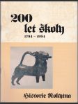 200 let školy 1794 - 1994   (Historie Rokytna) - náhled