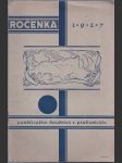 Ročenka Kunětického družstva v Pardubicích - 1927 - náhled