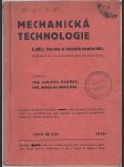 Mechanická technologie - I.díl: Nauka o látkách (materiál) - náhled