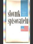 Slovník spisovatelů - Spojené státy americké - náhled