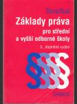 Základy práva pro střední a vyšší odborné školy - náhled