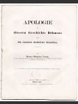 Tomek V.V.: Apologie Geschichte Böhmens, 1863 - náhled