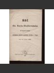 Řeč dra. Karla Sladkovského při slavném položení základního kamena národního divadla v Praze dne 16. května 1868 - náhled