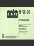 ACTA: Roč. 3, č. 9-12 - Horký leden 1989 v Československu - exil - náhled