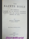 La Sainte Bible qui comprend l’Ancien et le Nouveau Testament traduits sur les textes originaux hébreu et grec - SEGOND Louis - náhled