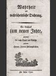 Wahrheit und wahrscheinliche Dichtung, 1792 - náhled