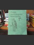 Česká ornitologická bibliografie 1 do roku 1933 - náhled